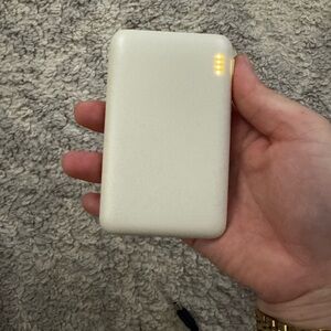 Compact White Power Bank